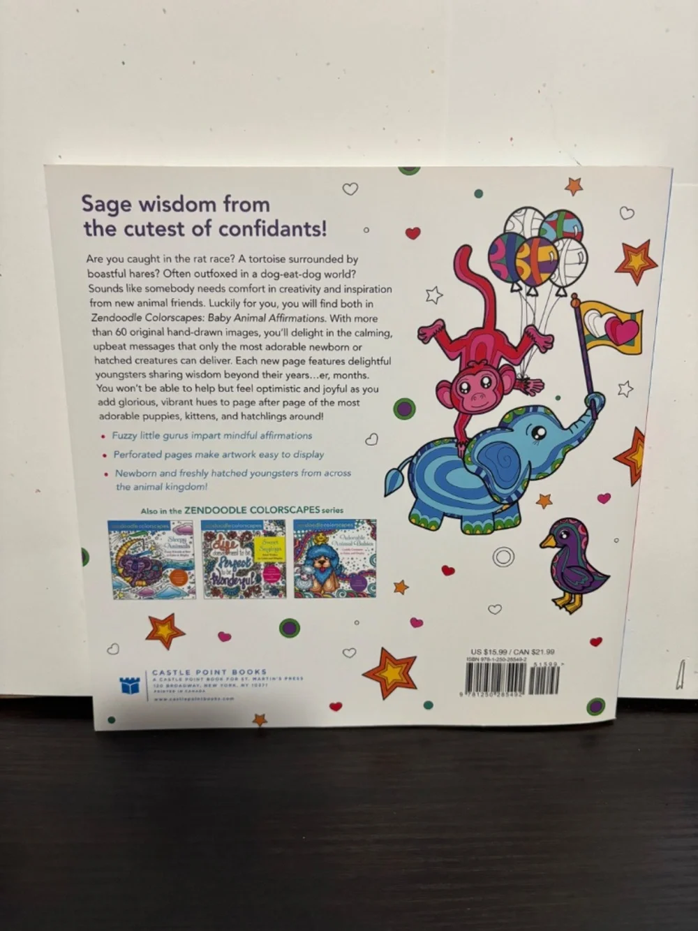 Baby Animal Affirmations coloring book